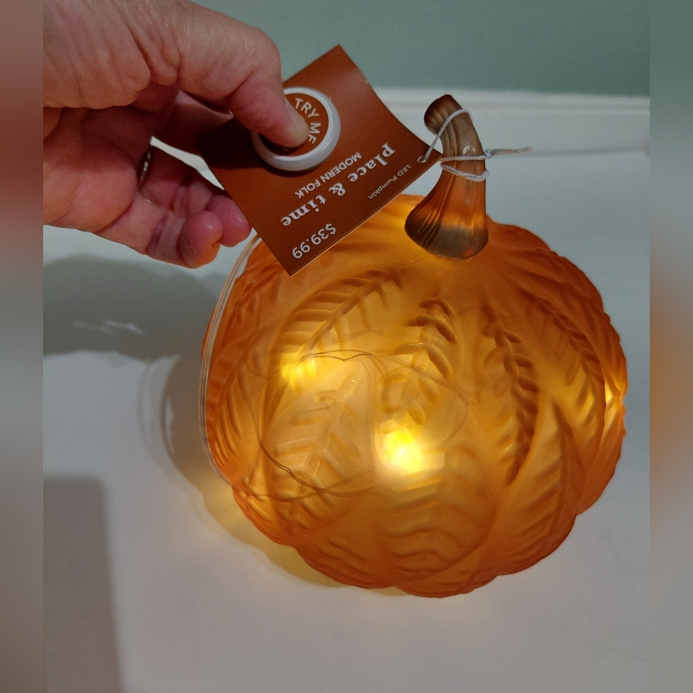 Pumpkin LED Home Accent Decor NWT - Picture 11 of 11